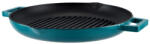 Perfect Home Zománcozott öntöttvas grill szeletsütő 31 cm, csőrös, türkizkék (17817)