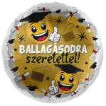  Ballagási lufi 17" 43cm Ballagásodra, mpr-12-1013K (LUFI781309)