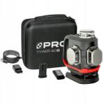 PRO TYXER 4DG lézer, zöld, 4×360°-os síkok, detektorral, ECO funkció, IP54 (PRO-L1308)