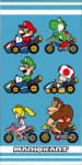 Carbotex Super Mario MARIOKART 100% pamut törölköző 70x140cm
