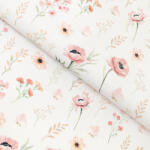 Goldea teflon szövet terítőknek - rózsaszín virágok 160 cm