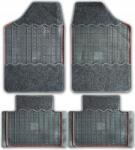 Polgum G-Tex autós Autószönyegek gumi-textil szürke, dekoratív piros damillal