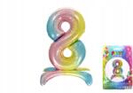 Wiky Szivárványos felfújható 8-as számú lufi nagy parti kiegészítő (80cm)
