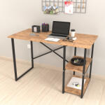[en. casa] Birou cu raft Nittedal 120x60x75 cm, aspect stejar, [en. casa] (81369978)