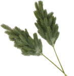  Dekorációs hamvas fenyőág 2db/cs - virágdekorációhoz és koszorúhoz