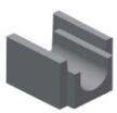 Elpreco Rigola beton mare 33x28.5x25 cm, gri, pentru drenaj ape pluviale (ELP-C10646280015)
