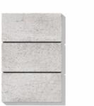 Elpreco Element gard beton Gri Preblock 40x20x16 cm pentru imprejmuiri (ELP-C10333300015)