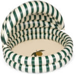 Konges Sløjd Piscina gonflabila cu baldachin pentru copii - 110 x 77 cm - GREEN STRIPE - Konges Sløjd