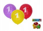 Wiky Felfújható lufi 30 cm 5 darabos készlet, 1-es számmal
