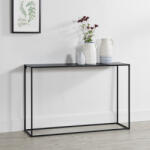 [en. casa] Consola Turia din metal negru mat, rezistenta la zgarieturi, 115 cm (65461664)