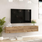[en. casa] Comoda TV suspendata Lapinlahti 180 cm, stejar rustic, 2 usi (80983384)