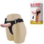  Пенис колан с вибрации, кибер кожа, 15см. - Hollow strap-on (DEBRA01363)