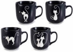 Decorer Set 4 cani portelan Pisicute 9x10 cm, 400 ml (A72.09.26A)