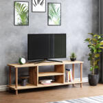 [en. casa] Comoda TV Ærøskøbing cu 2 rafturi, 120 x 29 x 43 cm, aspect lemn (81278732)