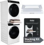Haier Cadru de legatura Haier pentru uscator si masina de spalat, alb, cu suport extensibil, 12 kg (35602564)