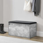 [en. casa] Banca pentru pantofi Degerfors 80x39x45 cm, beton gri si negru (73294024)