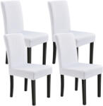 [neu. haus] Set 4 huse elastice pentru scaun, albe, 42-53 cm, neu. haus (56606524)