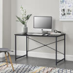 [en. casa] Birou Røros 120x60x72 cm negru, cu cadru metalic, en. casa (57909589)