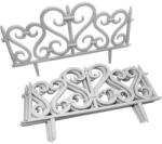 GardenLine Gard de gradina decorativ, plastic alb, set 4 buc, 59.5x37 cm GartenVIP DiyLine (DOS6917A)