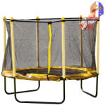 Chipolino Trambulina Chipolino Sporty 140 cm cu cos baschet yellow