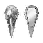 Alchemy gothic декорация (огледало) ALCHEMY GOTHIC - Raven Skull - Сребро - V99S