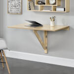 [en. casa] Birou pliabil de perete 100x60 cm, finisaj stejar Sonoma, en. casa (56817810)