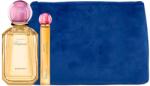 Chopard Eau De Parfum, Chopard, For Women, 100 ml + Happy Bigaradia, Eau De Parfum, For Women, Synthetic Leather, Textile Bag, Trouse Pouche, Blue, For Women, 2.4 x 9 x 6.2 cm