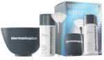Dermalogica Smooth + Brighten Set Dermalogica: Daily Microfoliant, Exfoliating, Exfoliating Powder, 74 g + Masque Fan, Multi Face Brush + Dermalogica, Plastic Colour Mixing Bowl, Grey - healthandbeauty