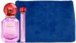 Chopard Eau De Parfum, Chopard, For Women, 100 ml + Happy Felicia Roses, Eau De Parfum, For Women, Synthetic Leather, Textile Bag, Trouse Pouche, Blue, For Women, 2.4 x 9 x 6.2 cm