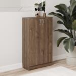 haaus Biblioteca Flint, 2 Usi, Stejar Bronz, 70 x 32 x 122 cm (928766)