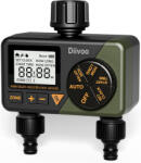 Diivoo Programator automat pentru irigare Diivoo DI-WT08M-DEGN, 2 zone, IPX5, functie Rain Delay (DI-WT08M-DEGN)