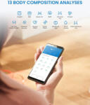 RENPHO R-A020 - Cantar Smart Digital, Alimentare Solara, Bluetooth, Compozitie Corporala (R-A020) Cantar baie