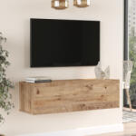 [en. casa] Comoda TV suspendata Lapinlahti, stejar rustic, 100 x 31, 5 x 29, 5 cm (80983396)