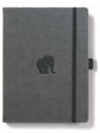 DINGBATS A5+ Wildlife Grey Elephant Notebook - Dotted