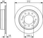 Bosch 0 986 479 S36 Disc frana