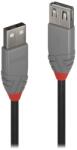 Lindy 36702 USB кабел 1 м USB 2.0 USB A Черен, Сив (36702) (36702)