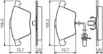 Bosch 0 986 494 283 set placute frana disc