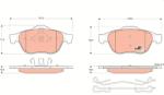 TRW GDB1468 COTEC set placute frana disc