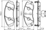 Bosch 0 986 494 377 set placute frana disc