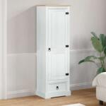 vidaXL Шкафове Бяло 55 x 38 x 170 см Солидно борово дърво (42024935)