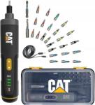Cat DX1110 Power+ 4V akkus csavarhúzó 5 Nm nyomaték, 24+1 bitkészlet, USB-C töltés
