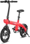 iSEN Bicicleta electrica iSEN H2 Bionic Rosu, Resigilat, 250W, Rulare full electric sau asistata, 25km h, IPX4, Baterie detasabila 7.8Ah