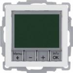 Hager Q. 1 Temperature controller with timing control and sunny centerpiece, velvet 20446089 - mallbg