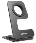 JOYROOM asztali töltőállvány (wireless, Apple watch töltő, összehajtható) fekete (JR-W18 BLACK)