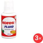Kores Opravný lak Fluid 20 ml - balení 3 ks
