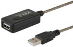 Savio CL-130 USB active port extension 10m 2.0-A male female - Digital/Daten csatlakozókártya/illesztő USB 2.0 (KBASAVUSB0011)