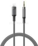 XO Xiaomi Redmi Note 17 / iPhone 14 Plus NB-R279A audió kábel 3.5mm jack - lightning, 100cm, FEKETE (XO_XO-NB-R279A) (XO_XO-NB-R279A)