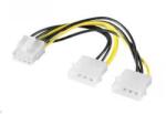 PremiumCord PCI Express 8 pin Molex Táp Mintás 10cm kn-13 (kn-13)