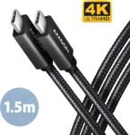 AXAGON SPEED+ USB-C USB 20Gbps cable 1.5 m (BUCM32-CM15AB)