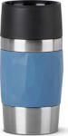 Tefal Cana termos calatorie Tefal Travel Mug Compact 0.3L sistem 360 perete dublu izolat albastru (n2161000)